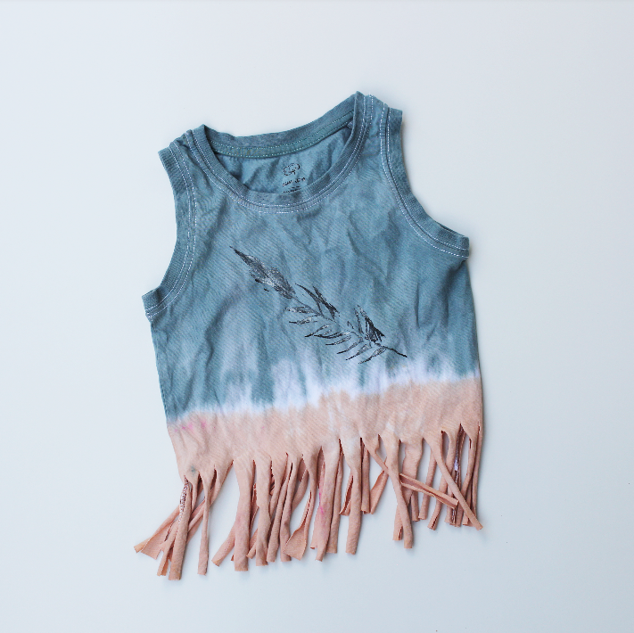 PREMADE - kids size 4 boho tank