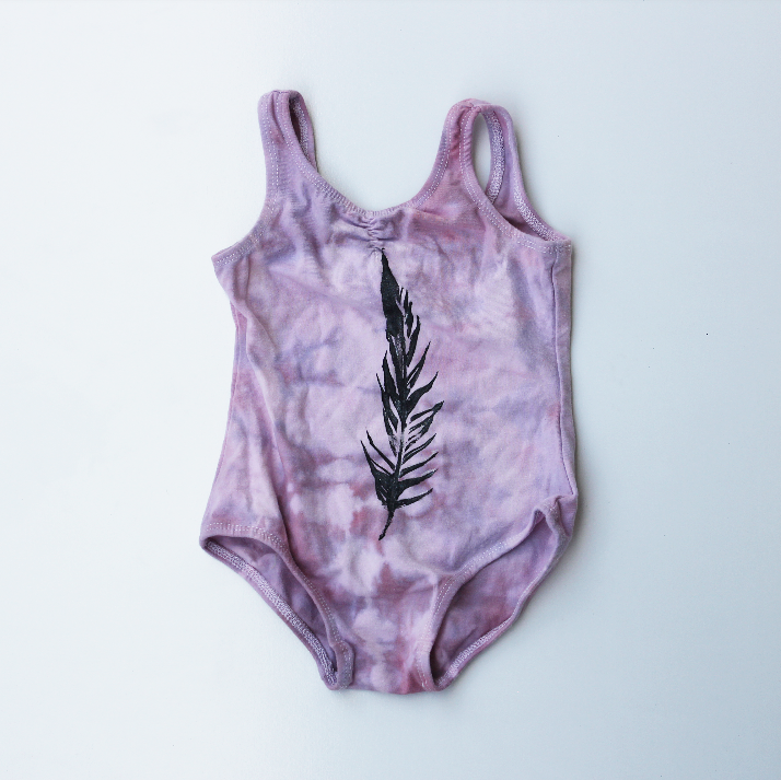 PREMADE - kids feather size 1 leotard