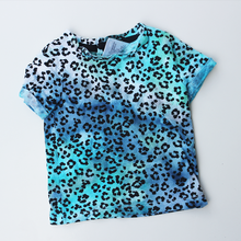 PREMADE - kids rainbow leopard tee