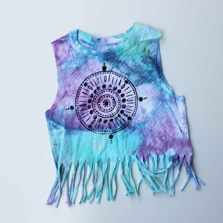 PREMADE - kids size 2 boho tank