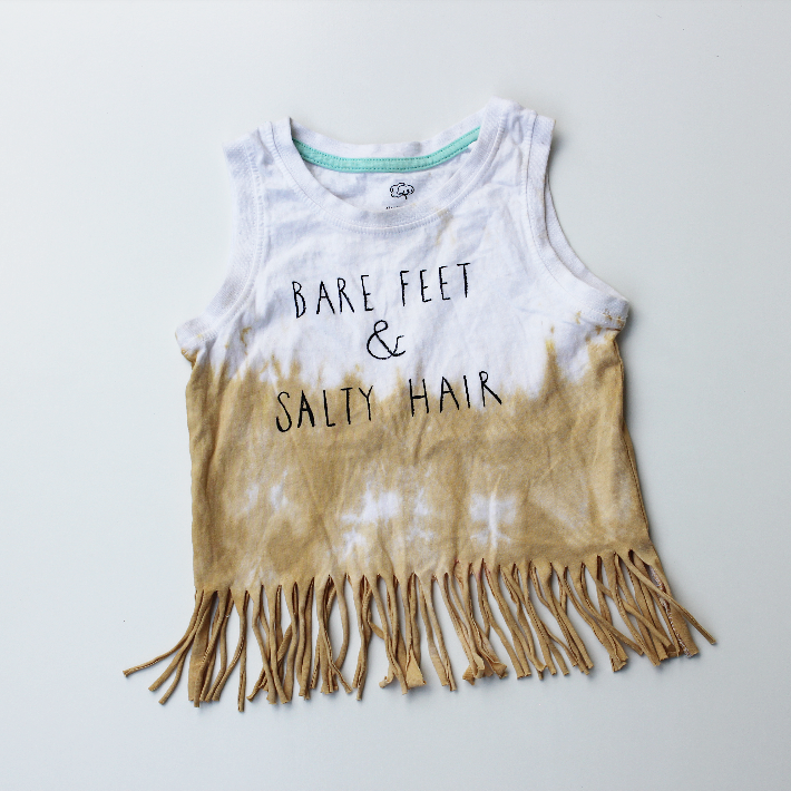 PREMADE - kids size 4 boho tank