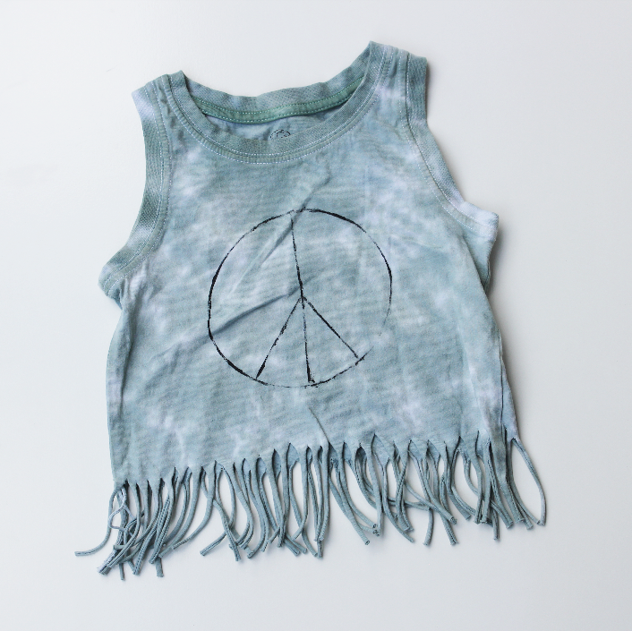 PREMADE - kids size 3 boho tank