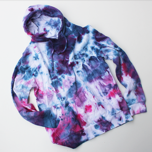 PREMADE  - ADULTS tiedye hoodie size mens small or ladies M
