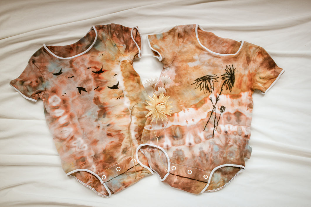 CUSTOM- The wild flower onesie