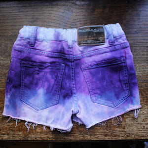 PREMADE denim feather shorts kids 8 TILT