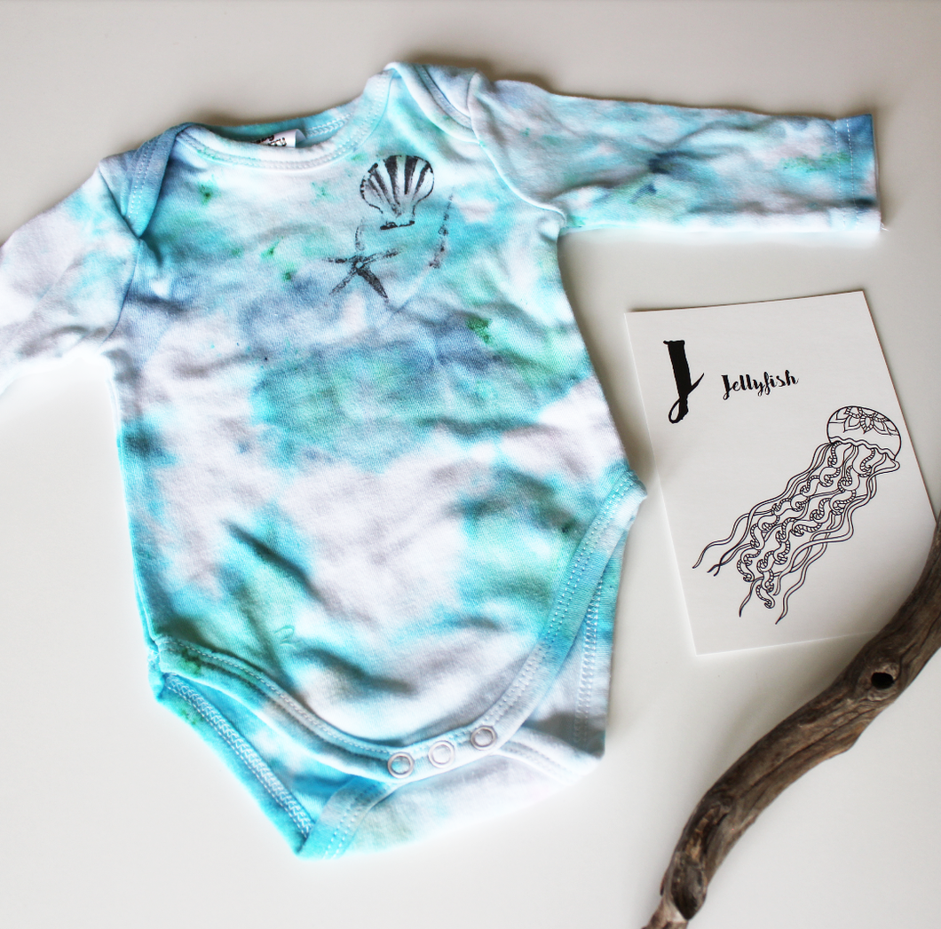 CUSTOM- The ocean onesie