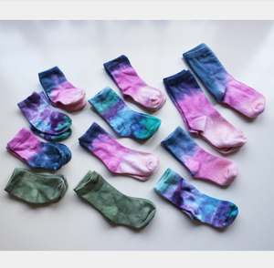 PREMADE & CUSTOM - tiedye socks - all sizes!